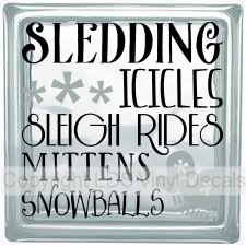 (image for) SLEDDING ICICLES SLEIGH RIDES MITTENS SNOW! (Multi-Color) - Click Image to Close