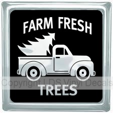 (image for) FARM FRESH TREES Vintage Truck (Solid)