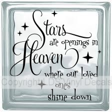 (image for) Stars are openings in Heaven where our loved ones shine down - Click Image to Close