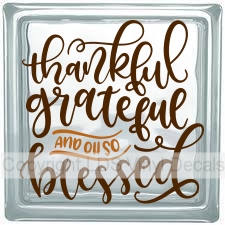 (image for) thankful grateful AND OH SO blessed