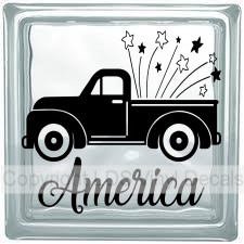 (image for) America Vintage Truck (with stars)