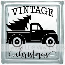 (image for) VINTAGE christmas Truck + Tree (Multi-Color) - Click Image to Close