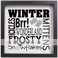 (image for) WINTER ICICLES Brr! WONDERLAND MITTENS FROSTY Snowflakes