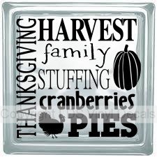 THANKSGIVING HARVEST family STUFFING cranberries PIES