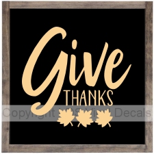 Give THANKS (with leaves)
