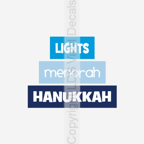 LIGHTS - menorah - HANUKKAH