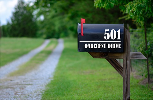 (image for) MAILBOX DECAL (MODERN)