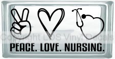 (image for) PEACE. LOVE. NURSING. - Click Image to Close