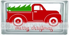 (image for) merry christmas Vintage Truck (Multi-Color)