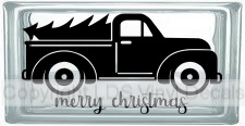 (image for) merry christmas Vintage Truck (Multi-Color)