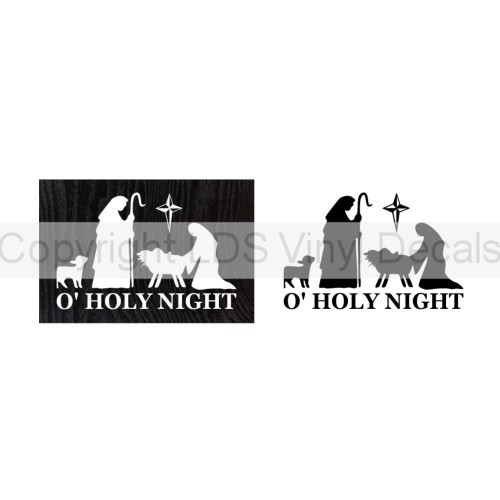 (image for) O HOLY NIGHT (with nativity)