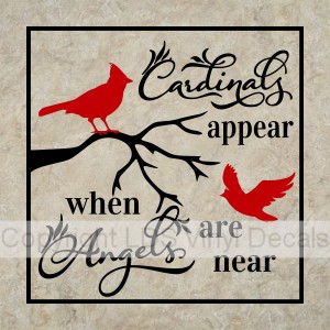 (image for) Cardinals appear when Angels are near