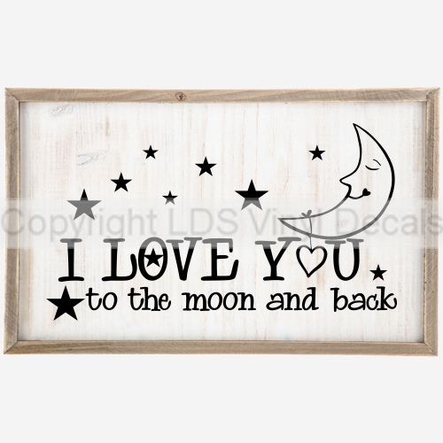 (image for) I LOVE YOU to the moon and back