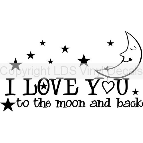 (image for) I LOVE YOU to the moon and back - Click Image to Close