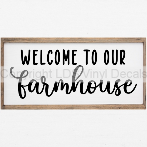 (image for) WELCOME TO OUR farmhouse