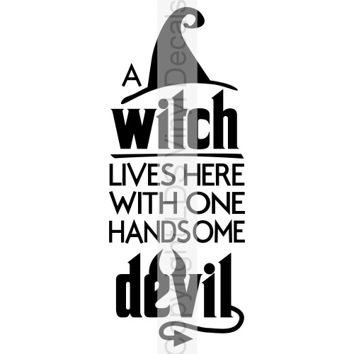 (image for) A witch LIVES HERE WITH ONE HANDSOME devil