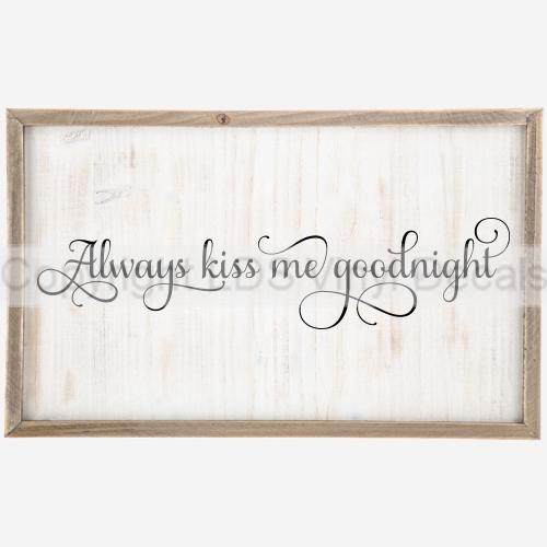 (image for) Always kiss me goodnight