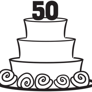 50th Anniversary Cake
