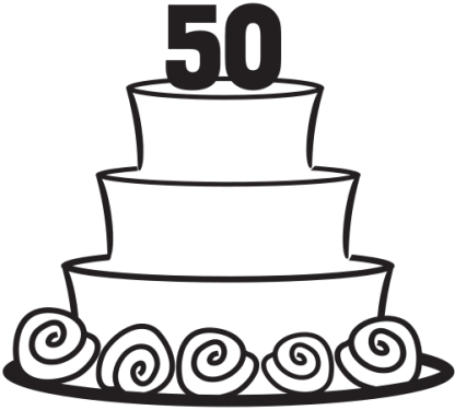 50th Anniversary Cake