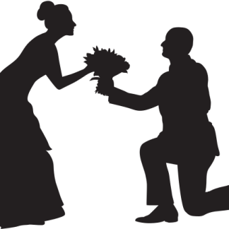 Bride and Groom (kneeling)