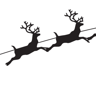 Santa's Sleigh and Reindeer