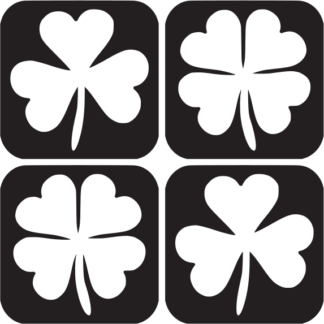 Four Leaf Clovers and Shamrocks