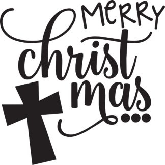 Merry Christmas (with cross)