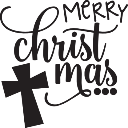 Merry Christmas (with cross)