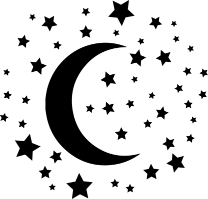 Moon and Stars