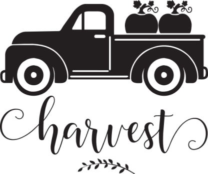 Harvest Vintage Truck +  Pumpkins
