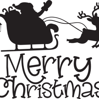 Merry Christmas (with Santa + Rudolph)