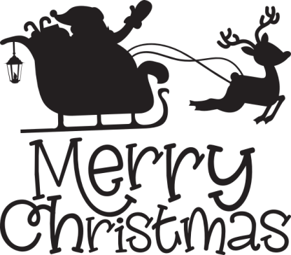 Merry Christmas (with Santa + Rudolph)
