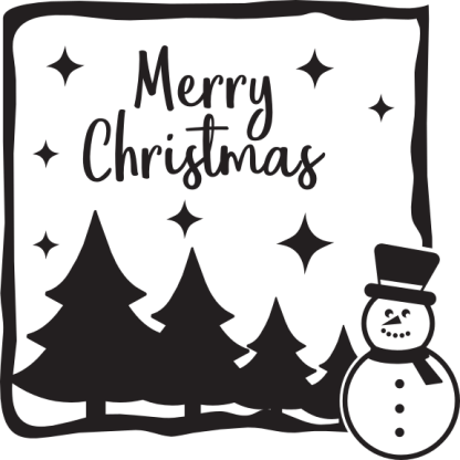 Merry Christmas (with Snowman)
