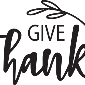 GIVE Thanks (with leaf)