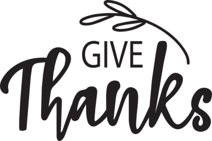 GIVE Thanks (with leaf)