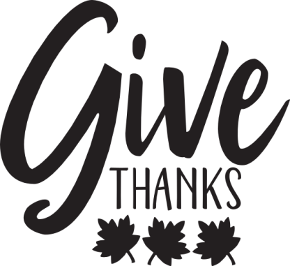 Give THANKS (with leaves)
