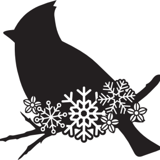 Cardinal (with Snowflakes)