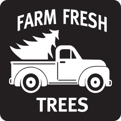FARM FRESH TREES Vintage Truck (Solid)