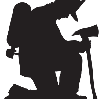 Kneeling Fire Fighter