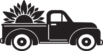 Sunflower Vintage Truck
