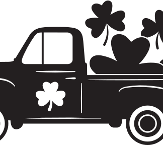 Vintage Truck Shamrocks